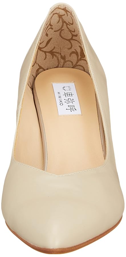 ☆美品☆エレガンスヒミコ卑弥呼 ベージュ ブラック オープントゥパンプス25.5 Amazon | [ヒミコ オン ルージュ] ポインテッドトゥプレーン